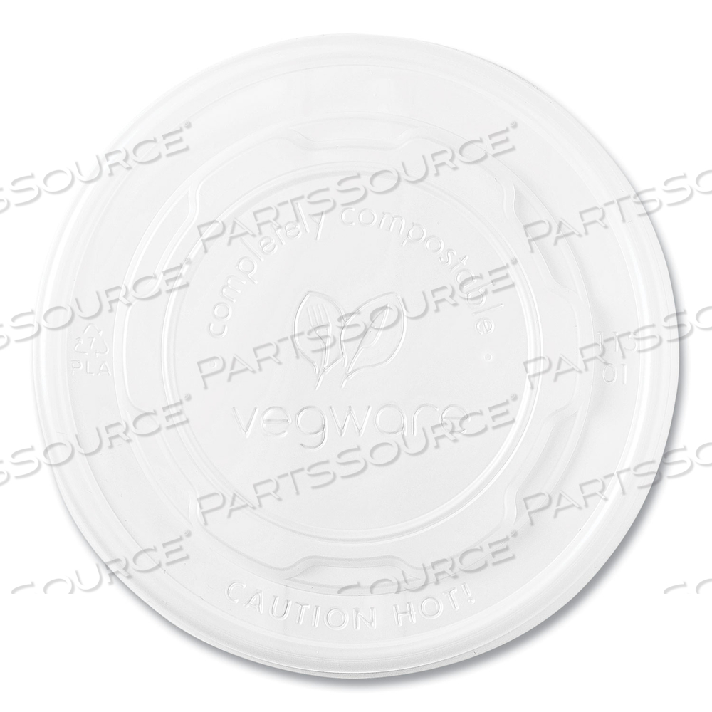 115-SERIES FLAT HOT LIDS, FOR USE WITH 115-SERIES SOUP CONTAINERS, WHITE, PLASTIC by Vegware 115-SERIES FLAT HOT LIDS, FOR USE WITH 115-SERIES SOUP CONTAINERS, WHITE, PLASTIC by Vegware