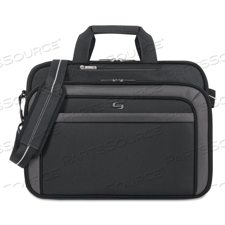 PRO CHECKFAST BRIEFCASE, FITS DEVICES UP TO 17.3", POLYESTER, 17 X 5.5 X 13.75, BLACK 