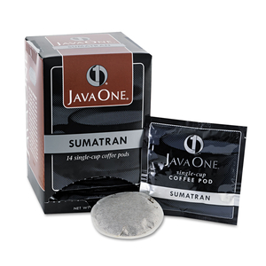 COFFEE PODS, SUMATRA MANDHELING, SINGLE CUP, 14/BOX by Java One