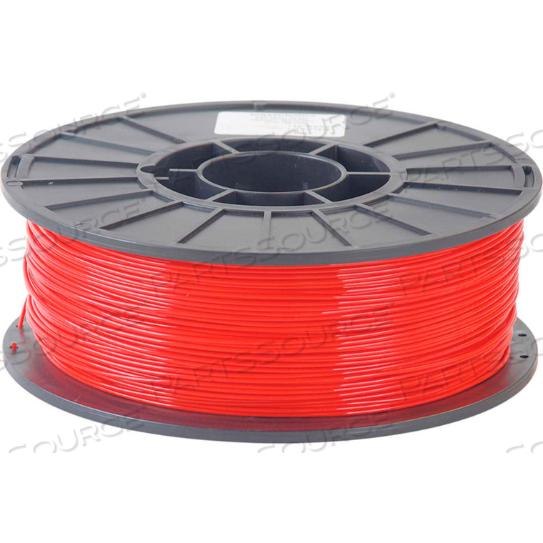 PREMIUM 3D PRINTER FILAMENT, PLA, 1 KG, 3 MM, RED by Toner Plastics