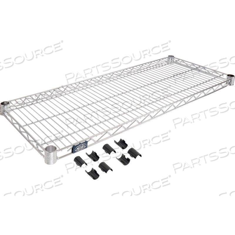 NEXEL S1448Z POLY-Z-BRITE WIRE SHELF 48"W X 14"D 