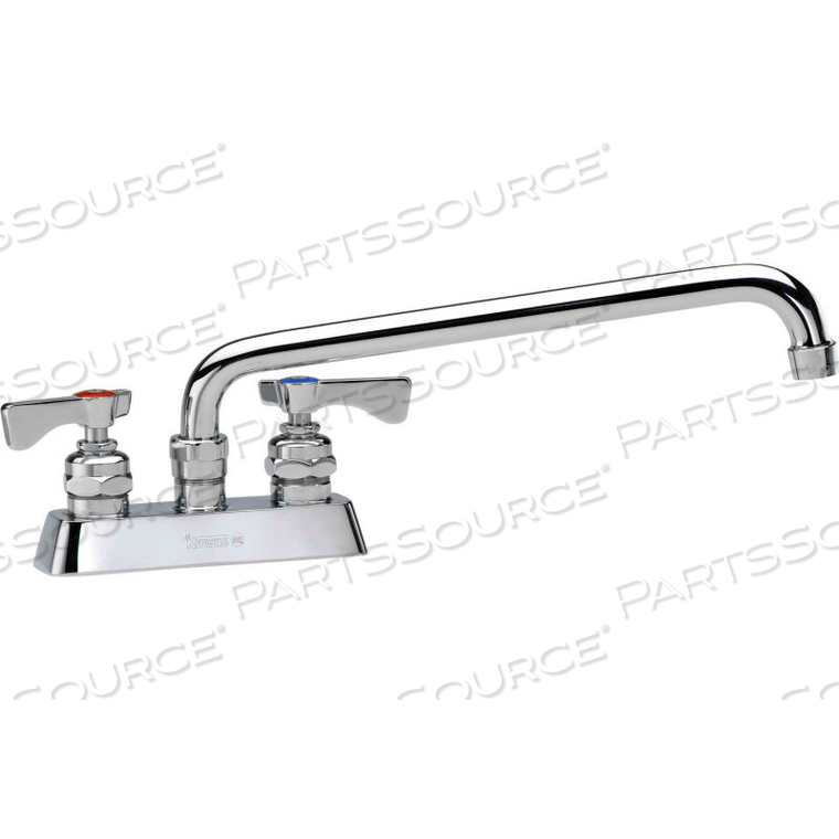 ROYAL SERIES 4" CENTER DECK MOUNT FAUCET, 12" SPOUT by Krowne ROYAL SERIES 4" CENTER DECK MOUNT FAUCET, 12" SPOUT by Krowne