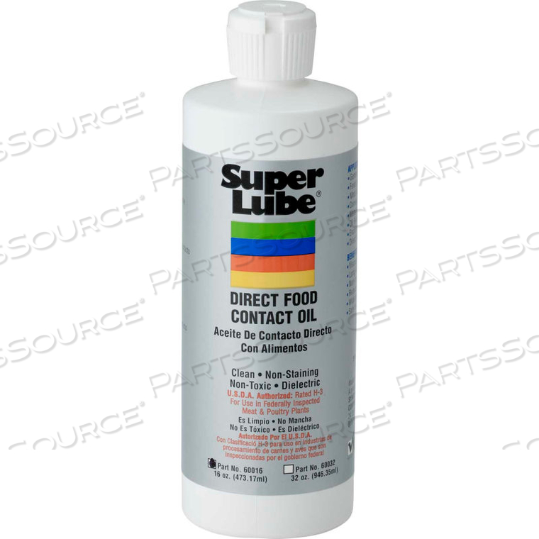 H3 DIRECT FOOD CONTACT MULTI PURPOSE OIL - 16 OZ. by Super Lube