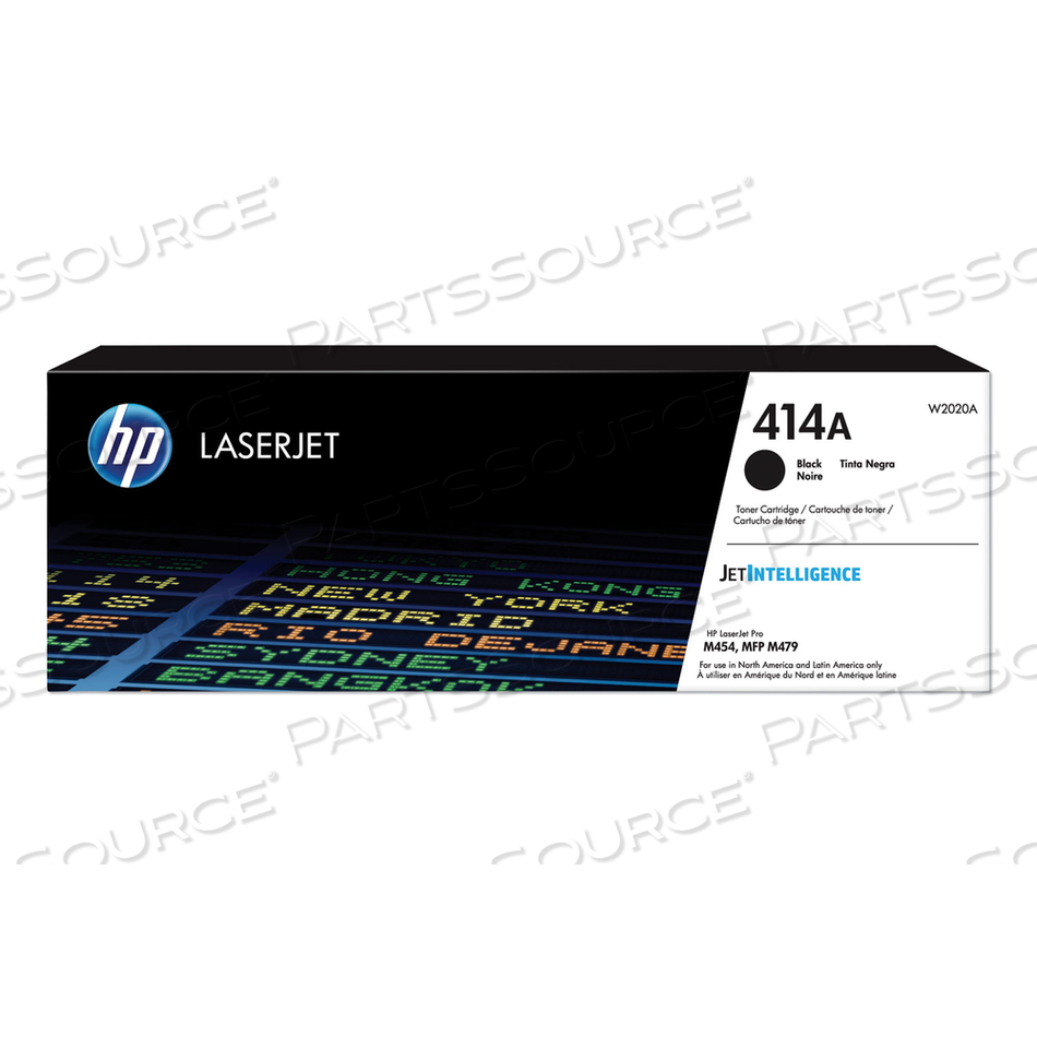 HP 414A, (W2020A) BLACK ORIGINAL LASERJET TONER CARTRIDGE 