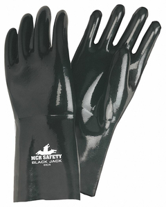 CHEMICAL RESISTANT GLOVE 2XL BLACK PK12 by MCR Safety