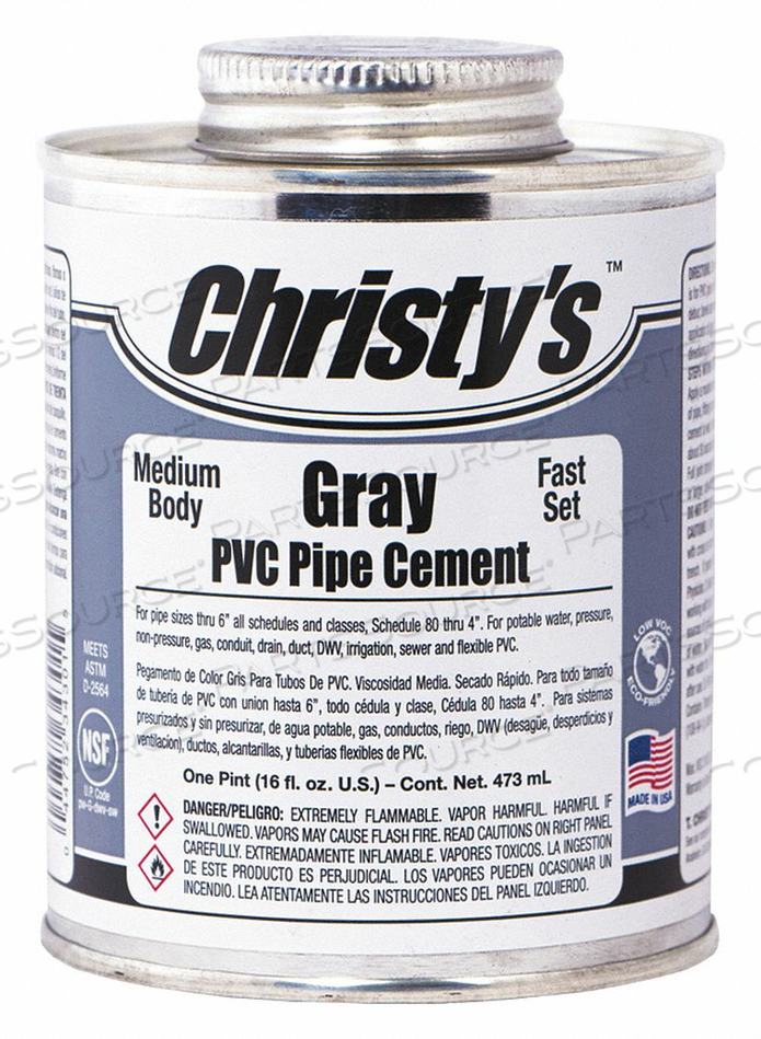 PIPE CEMENT GRAY 16 OZ. by Christy's