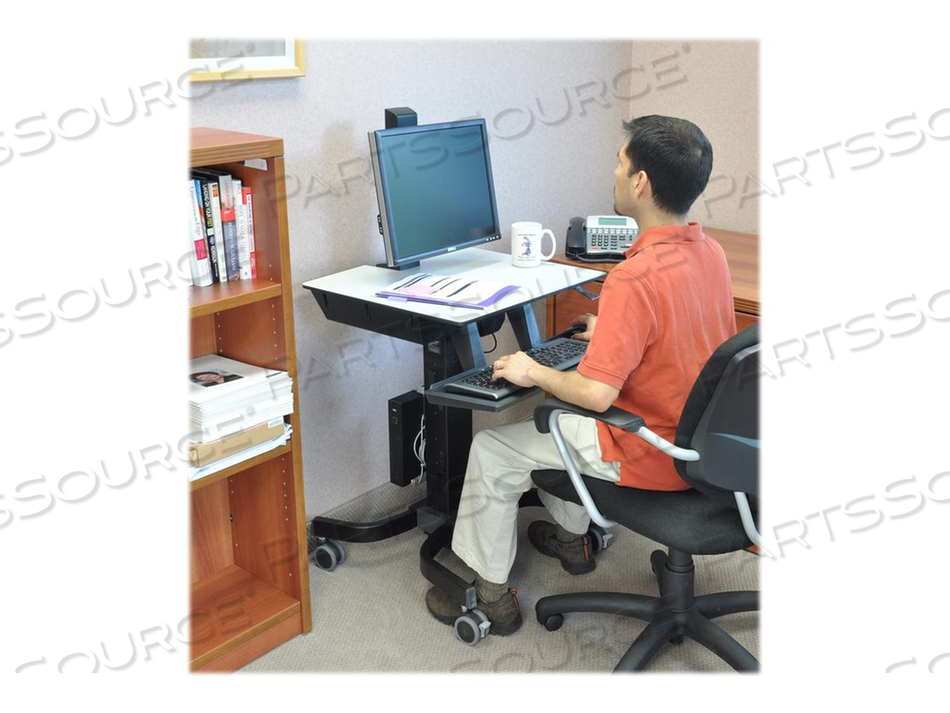 WORKFIT-C, SINGLE LD SIT-STAND WORKSTATION by Ergotron, Inc.