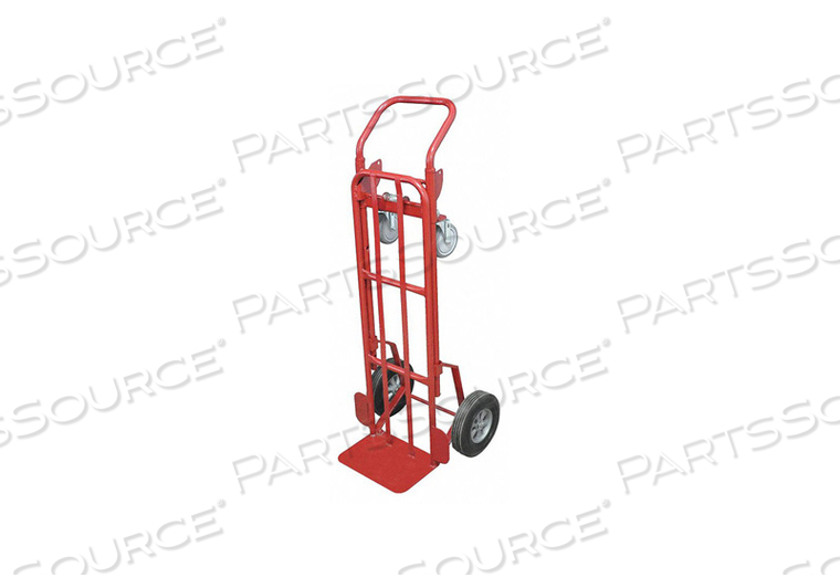 CONVERTIBLE HAND TRUCK, LOAD CAPACITY AS HAND TRUCK 700 LB, LOAD CAPACITY AS PLATFORM TRUCK 1,000 LB, PLATFORM HEIGHT 11 IN, PLATFORM LENGTH by DAYTON ELECTRIC MANUFACTURING CO CONVERTIBLE HAND TRUCK, LOAD CAPACITY AS HAND TRUCK 700 LB, LOAD CAPACITY AS PLATFORM TRUCK 1,000 LB, PLATFORM HEIGHT 11 IN, PLATFORM LENGTH by DAYTON ELECTRIC MANUFACTURING CO
