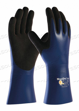 COATED SUPPORTED GLOVES BLK M PK12 