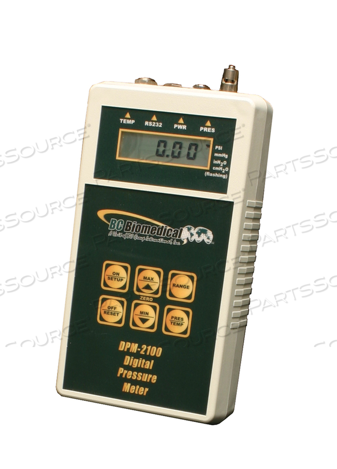 DIGITAL PRESSURE/VACCUM METER by BC Group International, Inc. (BC Biomedical) DIGITAL PRESSURE/VACCUM METER by BC Group International, Inc. (BC Biomedical)