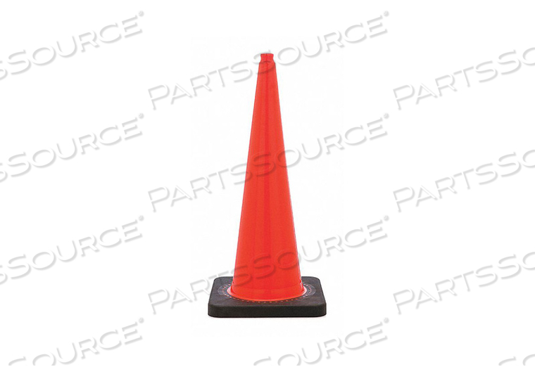 TRAFFIC CONE, DAY OR LOW SPEED ROADWAY (40 MPH OR LESS), NON-REFLECTIVE, GRIP TOP WITH BLACK BASE by JBC Safety Plastic, Inc. TRAFFIC CONE, DAY OR LOW SPEED ROADWAY (40 MPH OR LESS), NON-REFLECTIVE, GRIP TOP WITH BLACK BASE by JBC Safety Plastic, Inc.