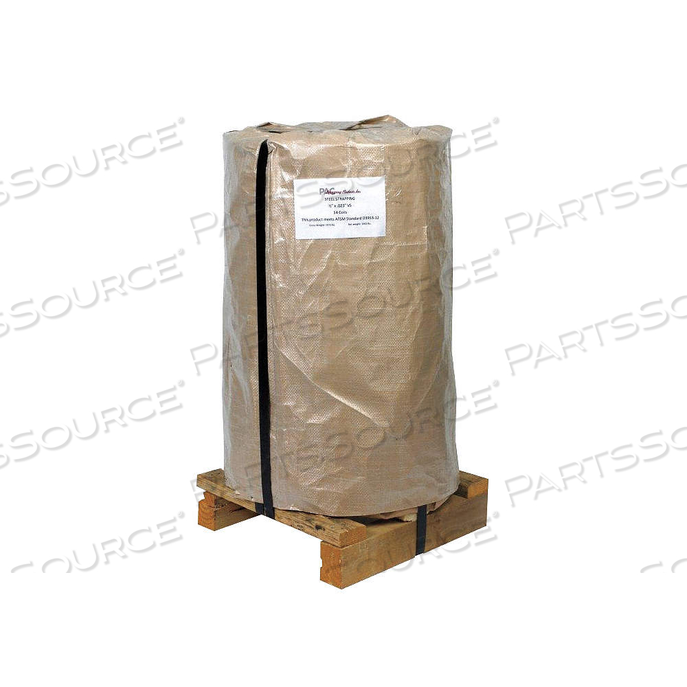 STEEL STRAPPING, 0.02 IN STRAPPING THICK, 1,765 LB BREAK STRENGTH by Approved Vendor