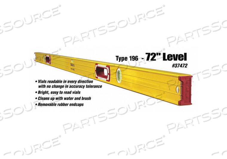 BOX LEVEL 72 IN.L YELLOW by Stabila BOX LEVEL 72 IN.L YELLOW by Stabila