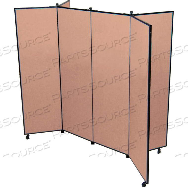 6 PANEL DISPLAY TOWER, 5'9"H, FABRIC - BEECH by Screenflex