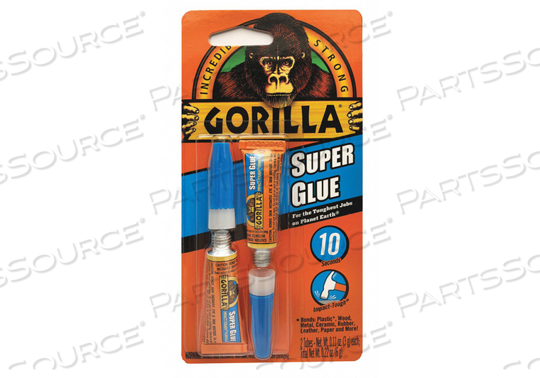 SUPER GLUE INSTANT BONDING 2 - 3G TUBES by Gorilla Glue
