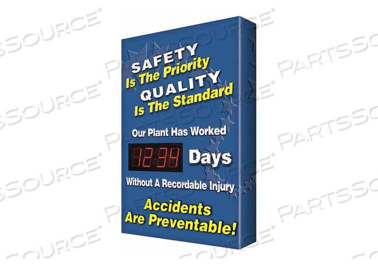 SAFETY RECORD SIGNS 29 X 20IN AL ENG by Accuform Manufacturing, Inc. SAFETY RECORD SIGNS 29 X 20IN AL ENG by Accuform Manufacturing, Inc.