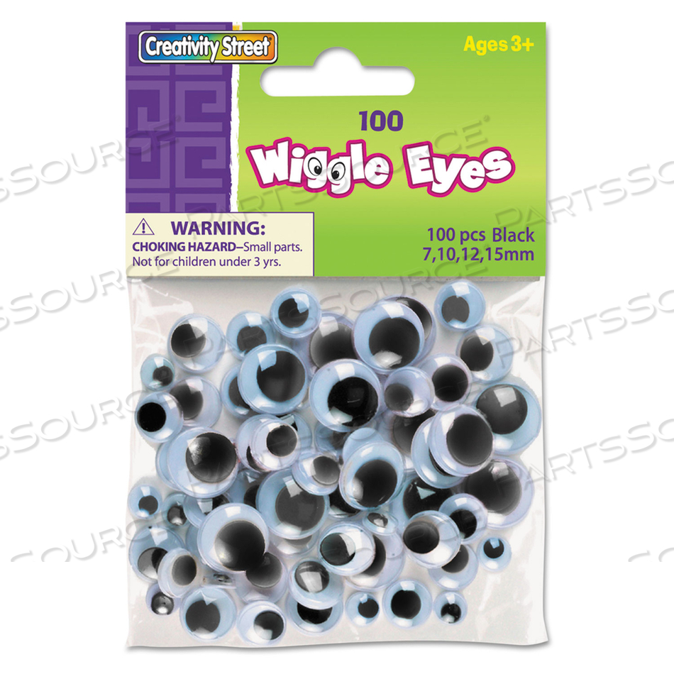 WIGGLE EYES ASSORTMENT, ASSORTED SIZES, BLACK by Creativity Street