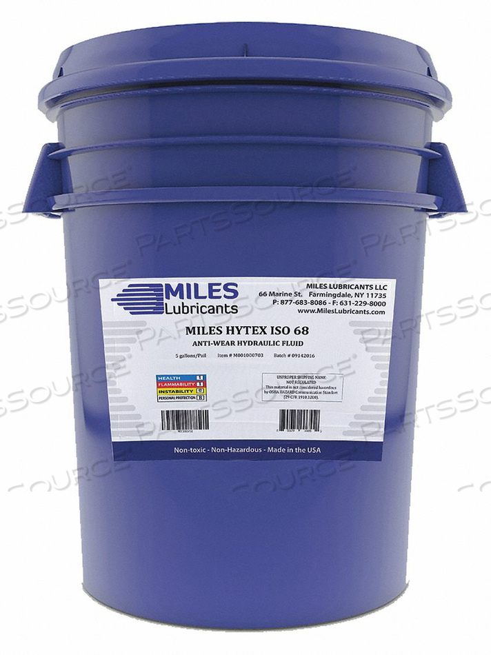 OIL 68 20W PAIL 35 LB. 99 VISCOSITY by Miles Lubricants