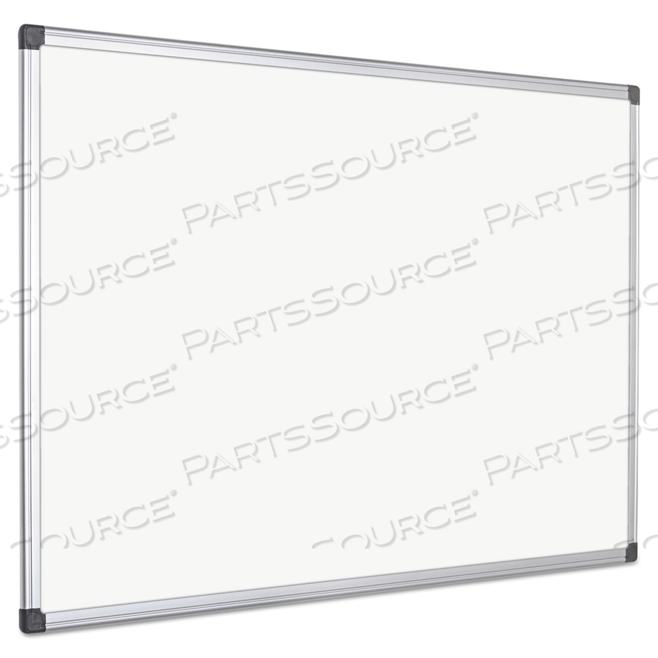 VALUE LACQUERED STEEL MAGNETIC DRY ERASE BOARD, 48 X 72, WHITE, ALUMINUM FRAME by MasterVision