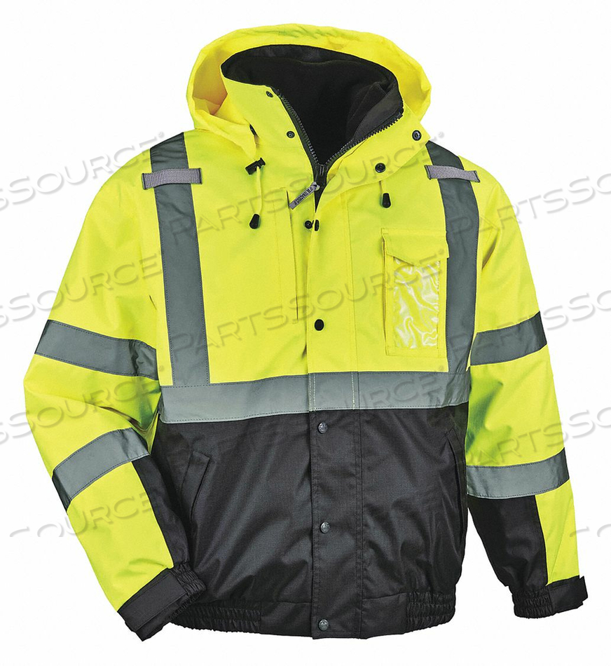HI VIS BOMBER JACKET 3-IN-1 LIME 2XL by Ergodyne