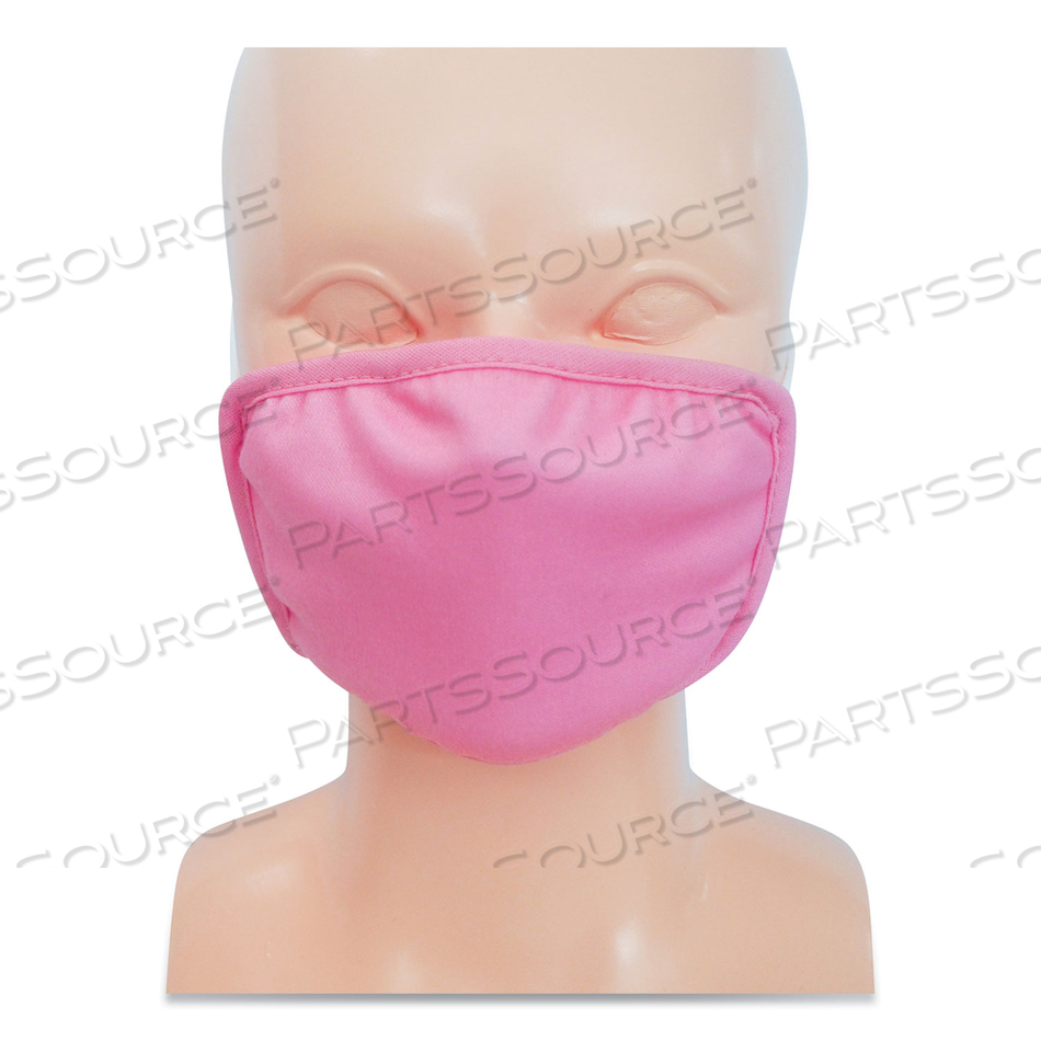 KIDS FABRIC FACE MASK, PINK, 500/CARTON KIDS FABRIC FACE MASK, PINK, 500/CARTON