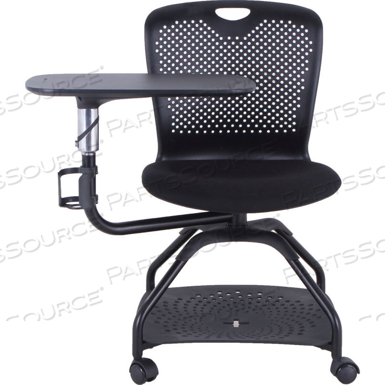 STUDENT TRAINING CHAIR ON CASTERS - BLACK 