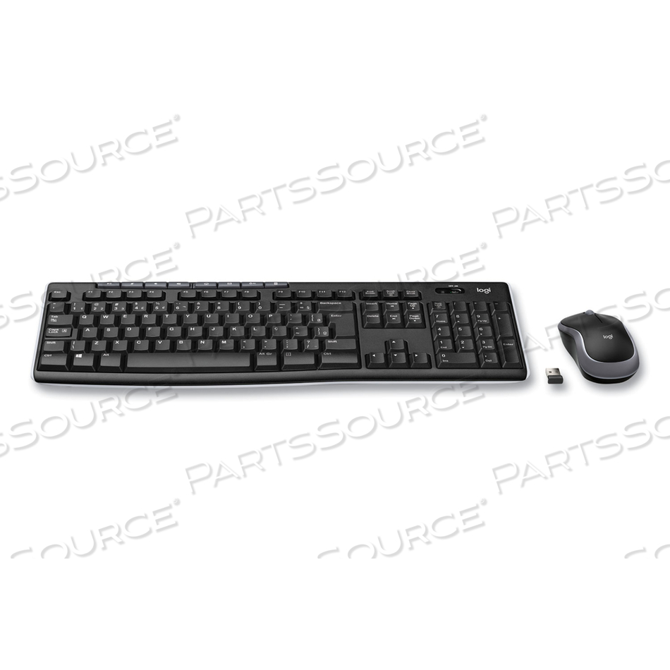 FULL-SIZE WIRELESS MEMBRANE KEYBOARD AND MOUSE BUNDLE FOR WINDOWS - BLACK by Logitech FULL-SIZE WIRELESS MEMBRANE KEYBOARD AND MOUSE BUNDLE FOR WINDOWS - BLACK by Logitech