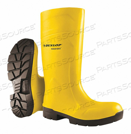 J5418 RUBBER BOOT UNISEX 3 KNEE YELLOW PR by Dunlop