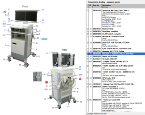 POWER CABLE HOLDER by Siemens Medical Solutions