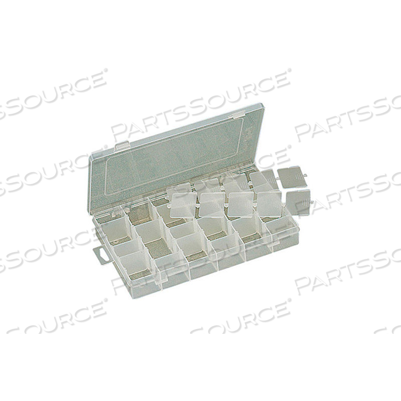 24 ADJUSTABLE PLASTIC COMPARTMENT BOX 11"L X 7"W X 1-3/4"H by Eclipse Enterprises, Inc. 24 ADJUSTABLE PLASTIC COMPARTMENT BOX 11"L X 7"W X 1-3/4"H by Eclipse Enterprises, Inc.