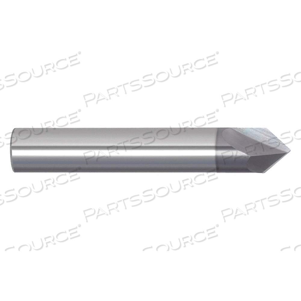 CHAMFER MILL, ALTIN FINISH, 2 FLUTES, 1/4 IN MILLING DIA., 82° INCLUDED ANGLE by Approved Vendor CHAMFER MILL, ALTIN FINISH, 2 FLUTES, 1/4 IN MILLING DIA., 82° INCLUDED ANGLE by Approved Vendor