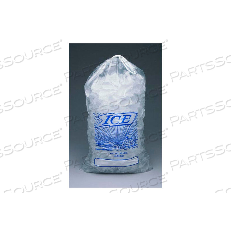 METALOCENE ICE BAGS PRINTED 28 X 13.5 1.75 MIL, PKG QTY 500 by Elkay Plastics