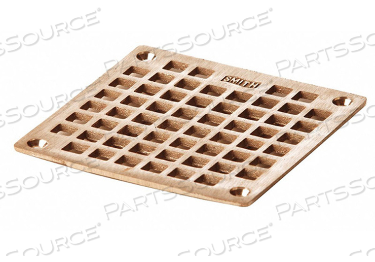 FLOOR DRAIN GRATE SQUARE 5-9/16IN by Jay R. Smith Mfg. Co FLOOR DRAIN GRATE SQUARE 5-9/16IN by Jay R. Smith Mfg. Co