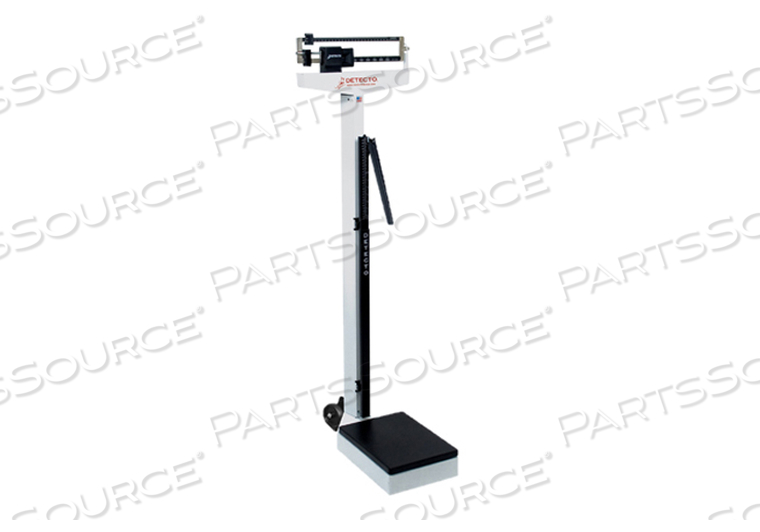 PHYSICIAN’S SCALE, WEIGHBEAM, 400 LB X 4 OZ / 175 KG X 100 G, WHEELS, WITH HEIGHT ROD by Detecto Scale / Cardinal Scale PHYSICIAN’S SCALE, WEIGHBEAM, 400 LB X 4 OZ / 175 KG X 100 G, WHEELS, WITH HEIGHT ROD by Detecto Scale / Cardinal Scale