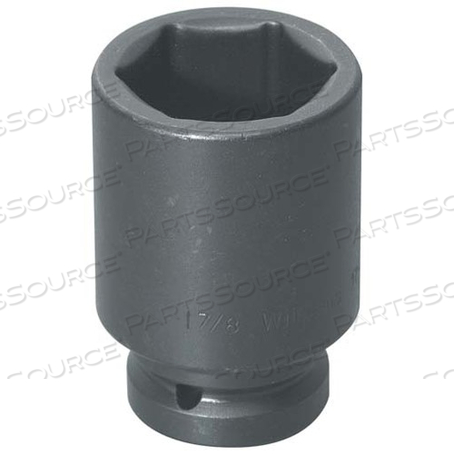 17-638 WILLIAMS SOCKET, 3 INCH OAL, SAE, DEEP IMPACT, 1 INCH DRIVE, 1 3/16 INCH 