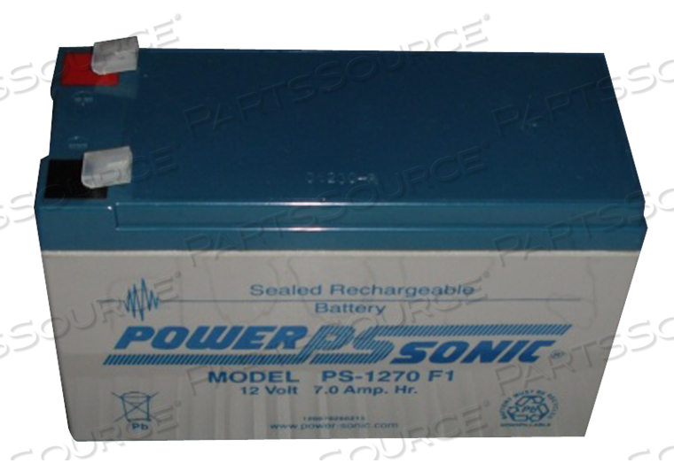 BATTERY, LEAD ACID, 12V, 7 AH, FASTON (F1) by Thermo Fisher Scientific (Asheville)