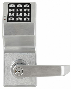 ELECTRONIC LOCK BRUSHED CHROME 12 BUTTON by Locdown