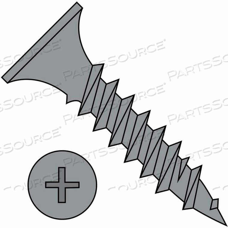 #6 X 1-1/4 PHILLIPS BUGLE HEAD FINE THREAD DRYWALL SCREW BLACK PHOSPHATE - PKG OF 8000 by Kanebridge Corporation #6 X 1-1/4 PHILLIPS BUGLE HEAD FINE THREAD DRYWALL SCREW BLACK PHOSPHATE - PKG OF 8000 by Kanebridge Corporation