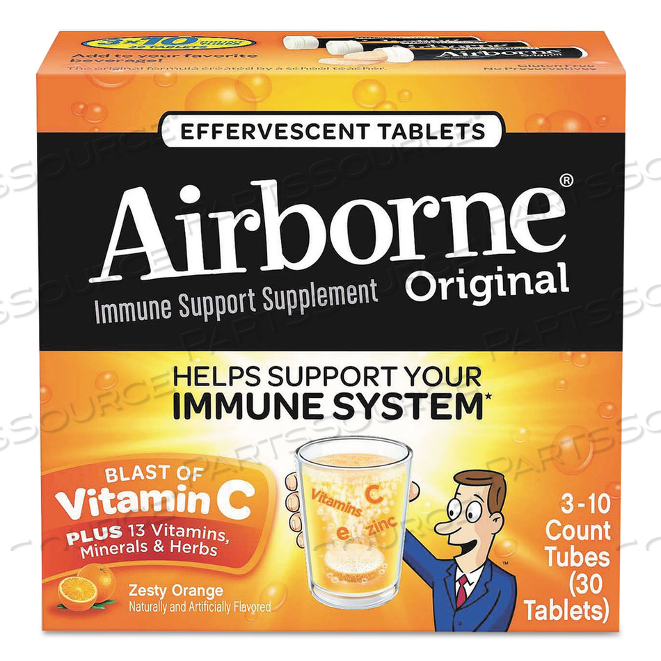 IMMUNE SUPPORT EFFERVESCENT TABLET, ZESTY ORANGE 