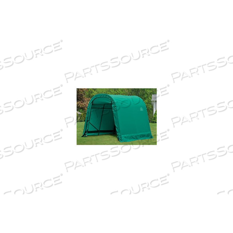 8X16X8 ROUND STYLE SHELTER - GREEN 