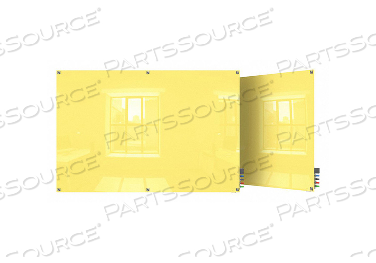 DRY ERASE BOARD NON-MAGNETIC GLASS 72 W by Ghent DRY ERASE BOARD NON-MAGNETIC GLASS 72 W by Ghent