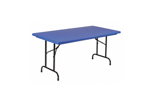 HEAVY DUTY FOLDING TABLE 24X48 BLUE by Correll