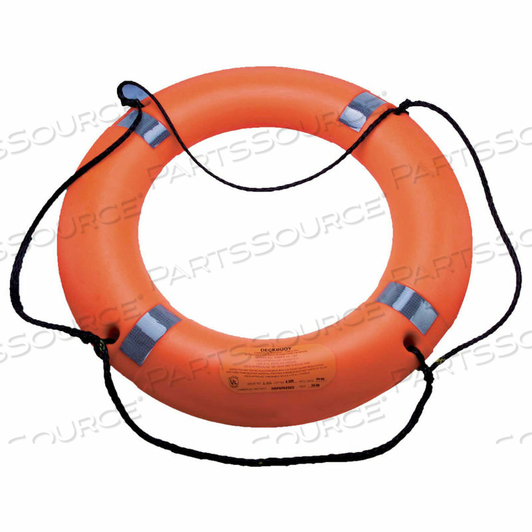 DECK BUOY, USCG/SOLAS/MED/TC, ORANGE, 30" by Datrex Inc. DECK BUOY, USCG/SOLAS/MED/TC, ORANGE, 30" by Datrex Inc.