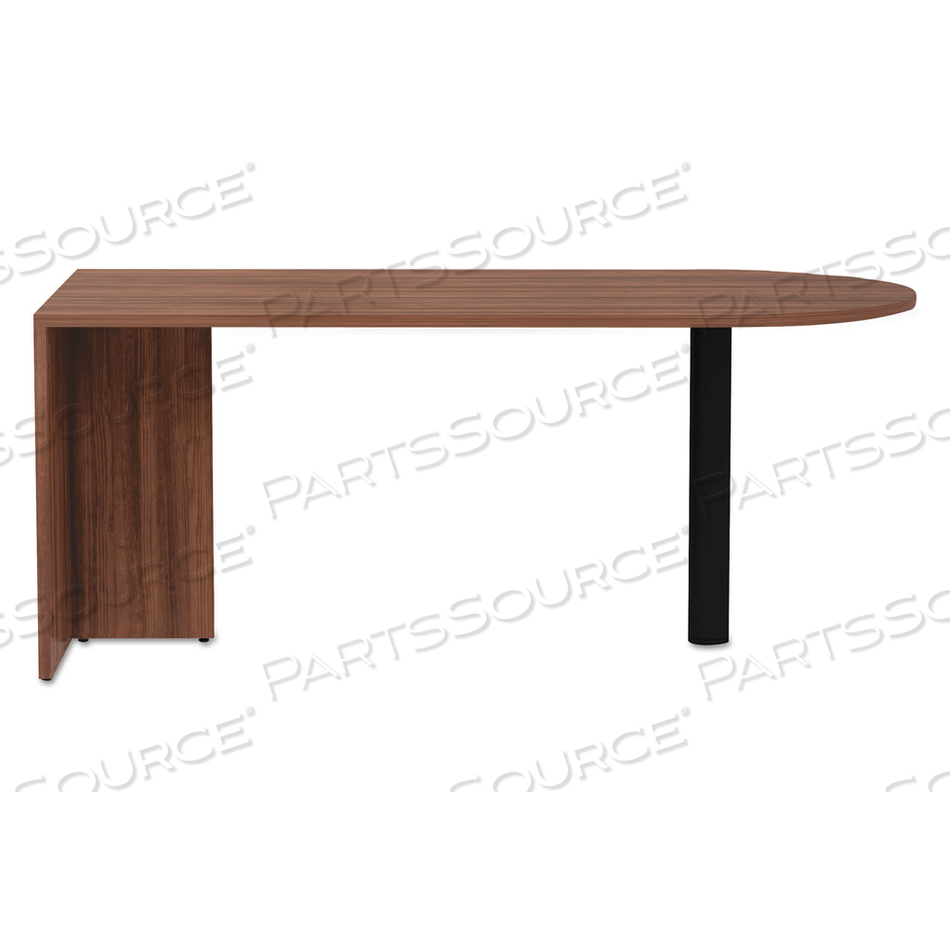 ALERA VALENCIA SERIES D-TOP DESK, 71" X 29.5" X 29.5", MODERN WALNUT by Alera