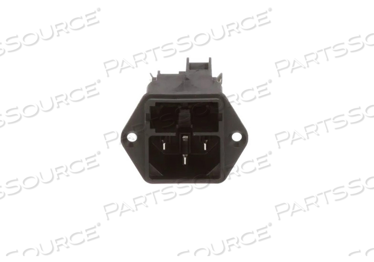 50HZ C14 MALE APPLIANCE INLET POWER ENTRY MODULE - BLACK by Schurter 50HZ C14 MALE APPLIANCE INLET POWER ENTRY MODULE - BLACK by Schurter