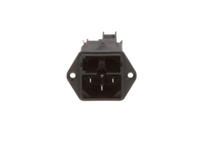 50HZ C14 MALE APPLIANCE INLET POWER ENTRY MODULE - BLACK by Schurter