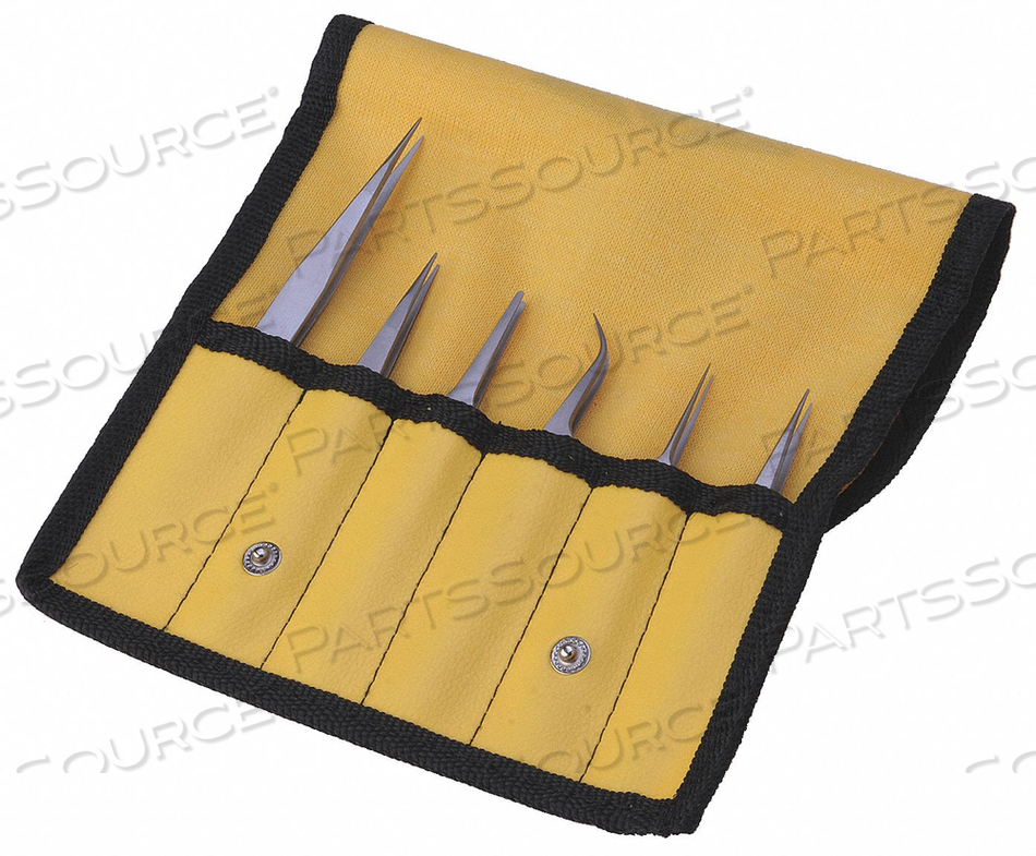 TITANIUM TWEEZERS SET 6 PC by Aven TITANIUM TWEEZERS SET 6 PC by Aven
