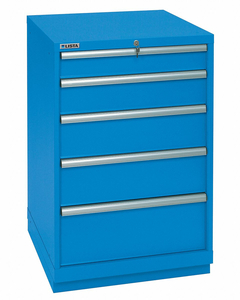 MOD DRWR CAB 41-1/2 H 5 DRWR BRIGHT BLUE by Lista