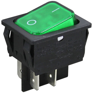 ROCKER SWITCH - GREEN LIGHT by Lincoln