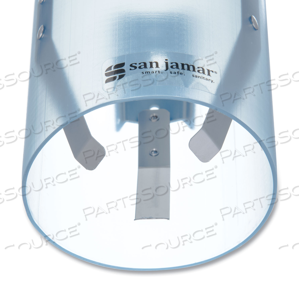 ADJUSTABLE FROSTED WATER CUP DISPENSER, FOR 4 OZ TO 10 OZ CUPS, BLUE by San Jamar